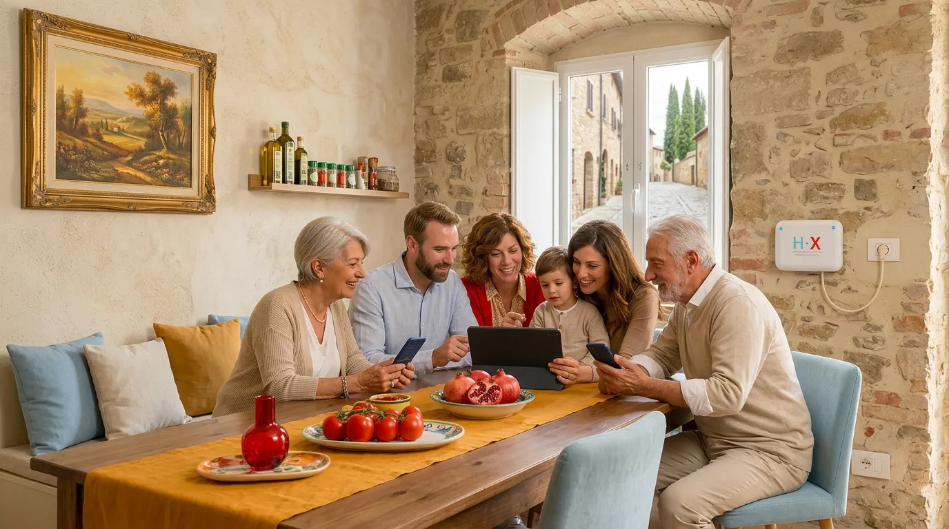 Umidità nella parte bassa dei muri di una casa italiana con intonaco deteriorato